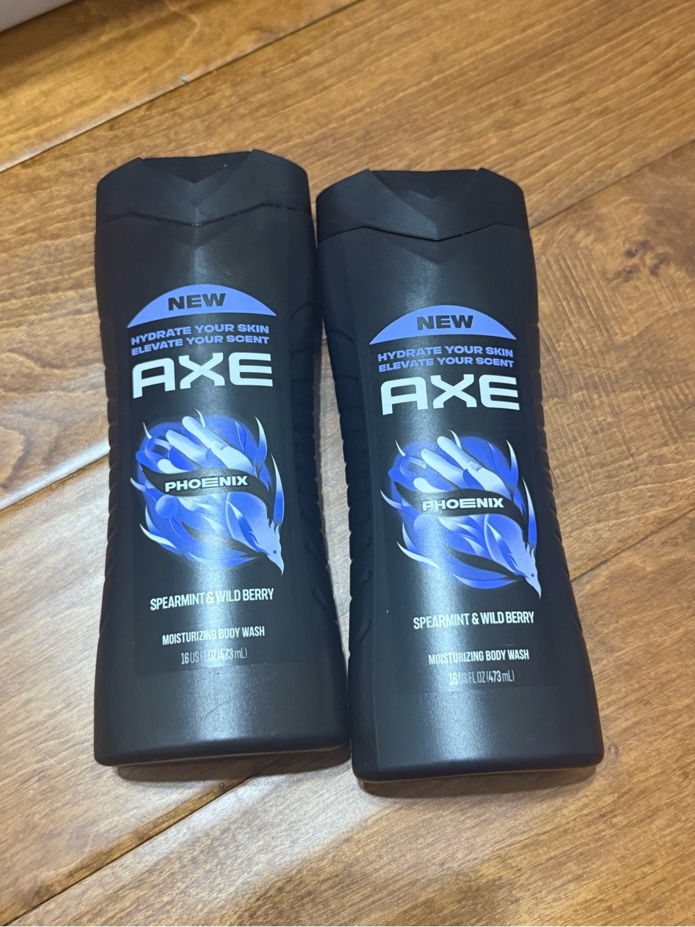NWT AXE Phoenix Moisturizing Body Wash spearmint & wild berry  16 fl oz